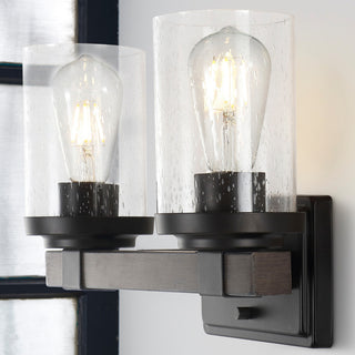 Bungalow Iron LED Vanity Light, Oil Rubbed Bronze, 2 Bulb