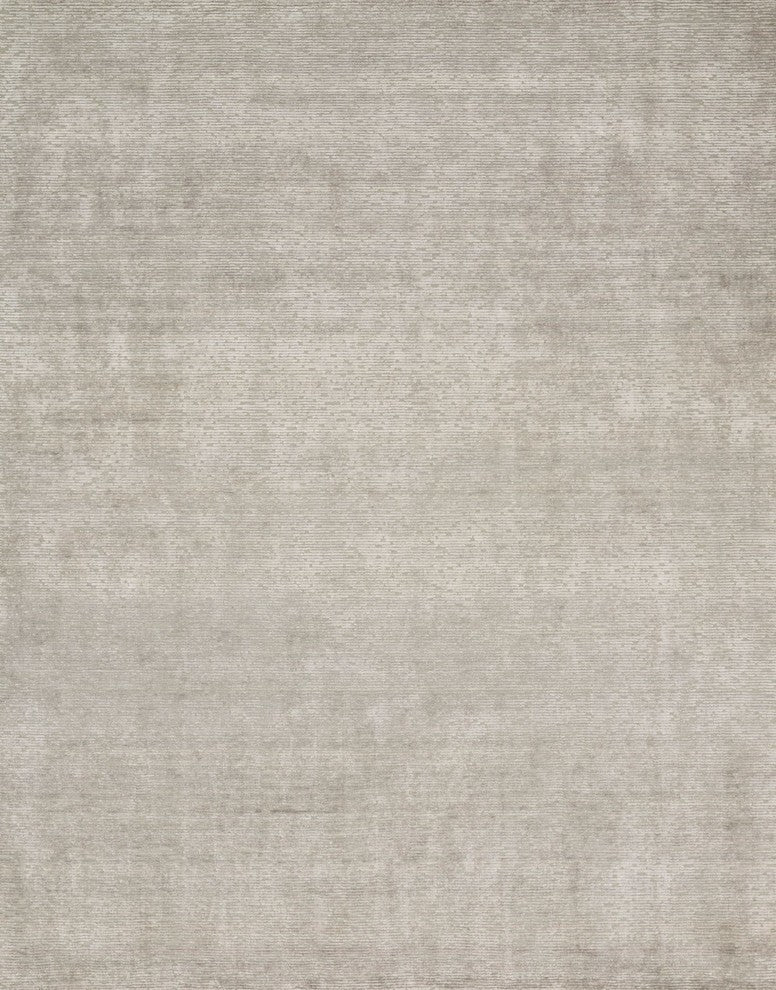 Beige Neutral Feel-Good Texture Ollie Area Rug, Silver, 2'x3'