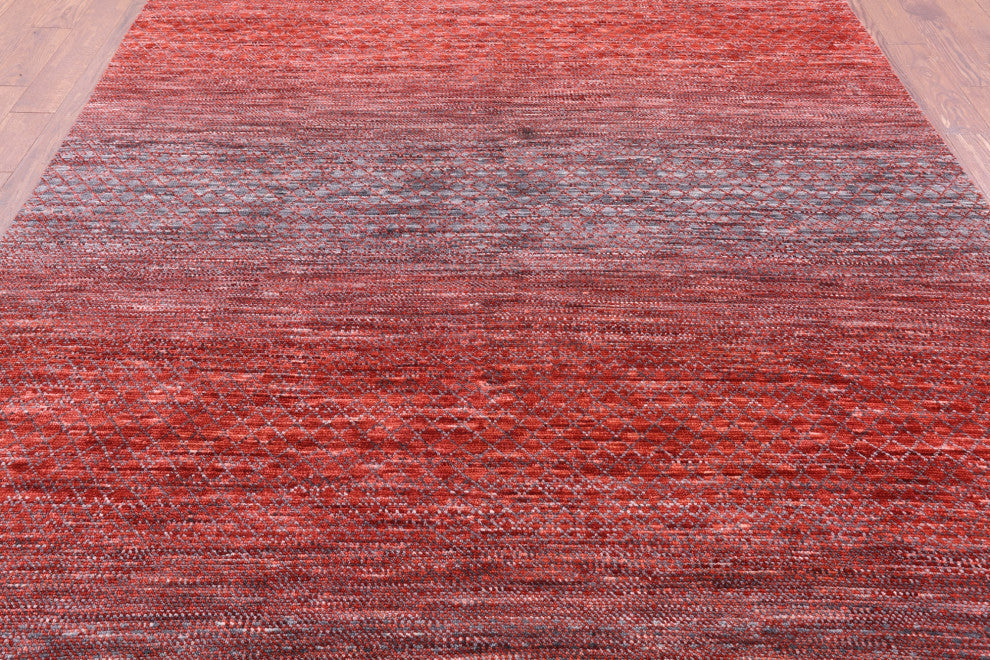 8' 1" X 10' 7" Handmade Savannah Grass Wool Rug - Q13233