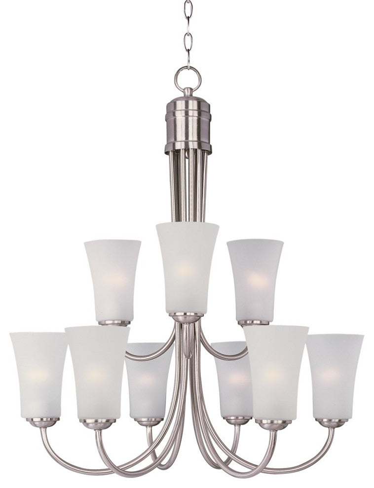 Maxim Logan Nine Light Chandelier 10046FTSN