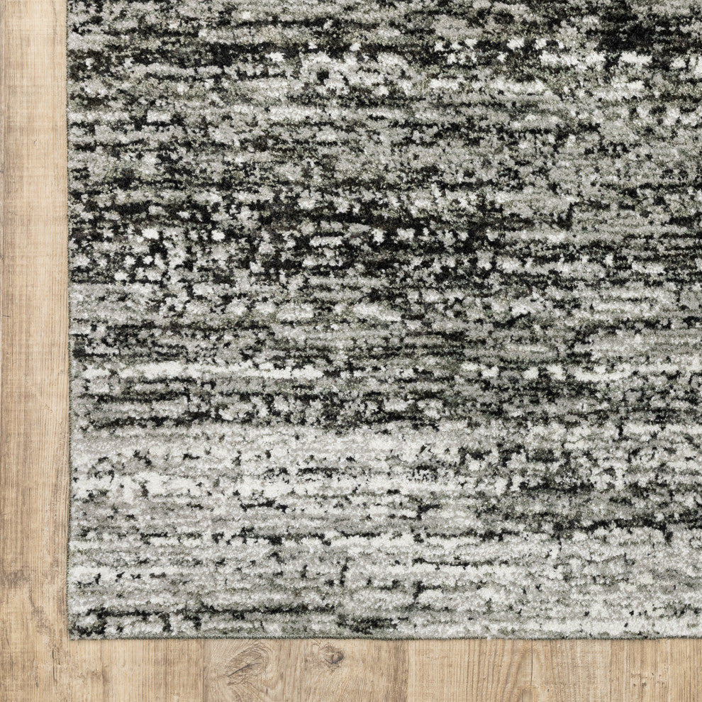 Aegina Shadows Ash/Charcoal Area Rug, 1'10"x3'2"