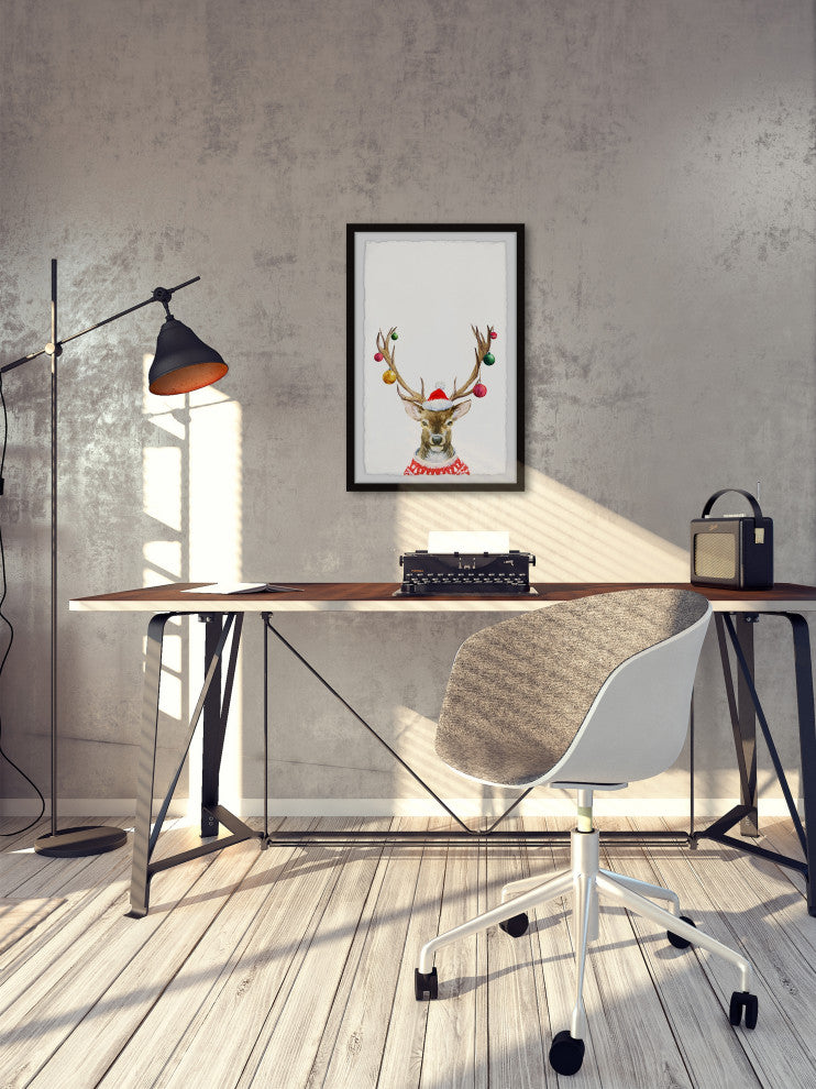 "Guide My Sleigh" Framed Painting Print, 8x12