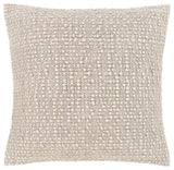 Surya Leif Pillow Shell With Polyester Insert 20"H X 20"W Ivory