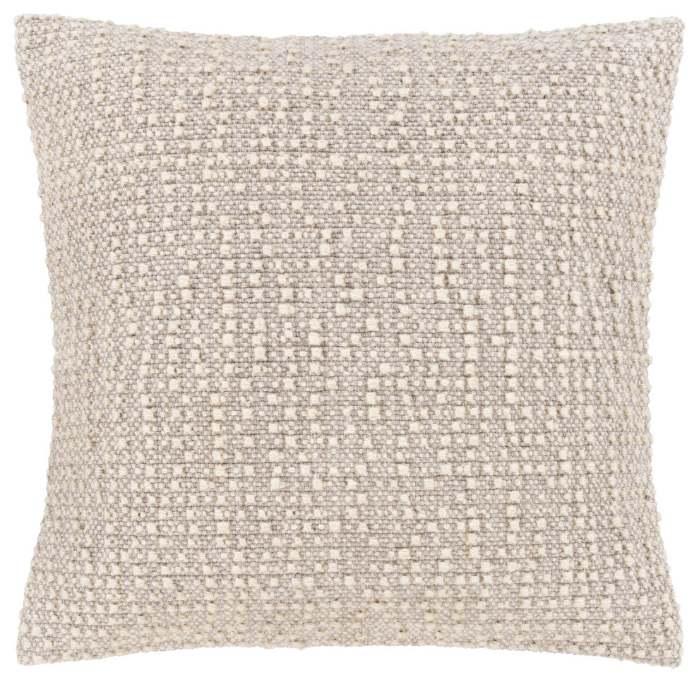 Surya Leif Pillow Shell With Polyester Insert 20"H X 20"W Ivory