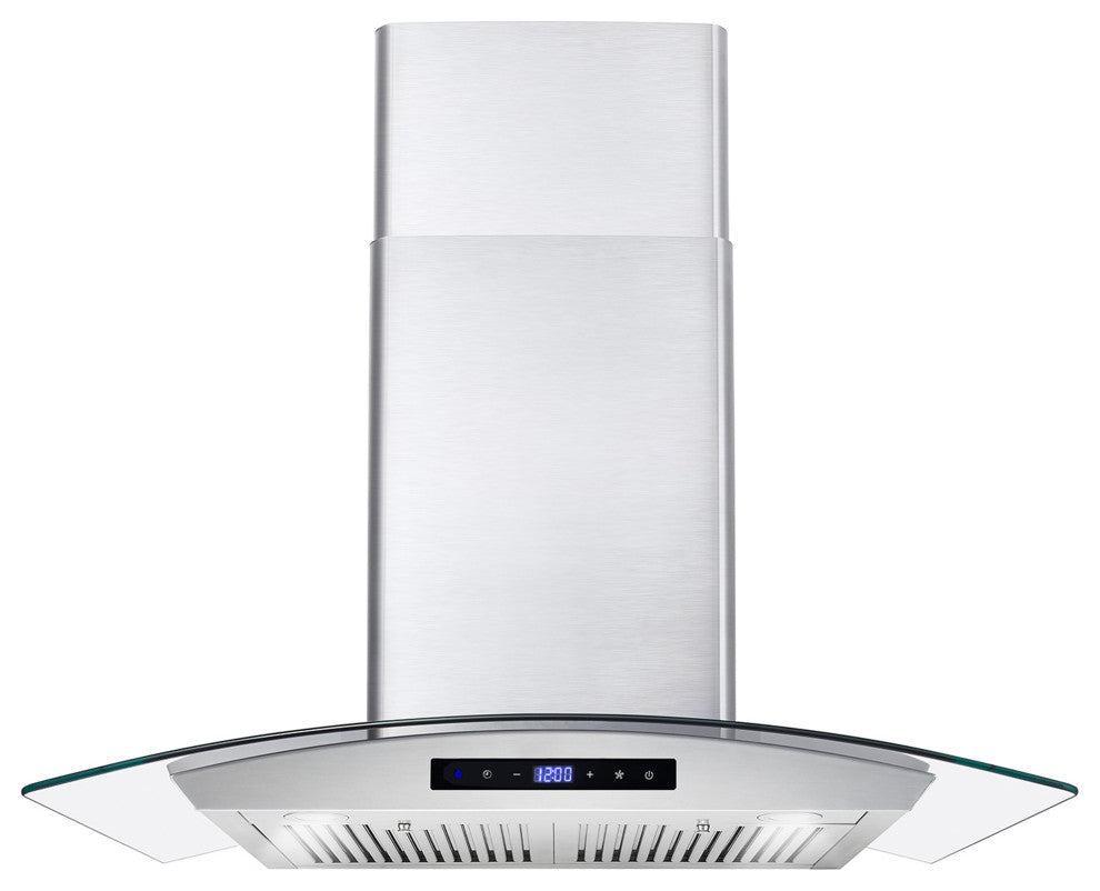 5-Piece Kitchen, 30" Freestanding Gas Range 30" Wall Mount Range Hood