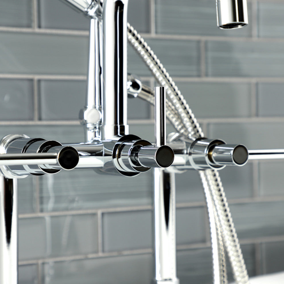 AE8401DL Deck Mount Clawfoot Tub Faucet, Polished Chrome