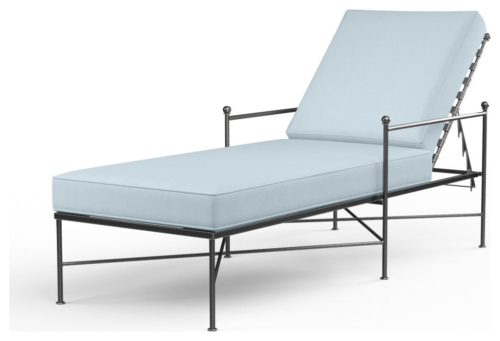 Provence Sunbrella Upholstered Adjustable Outdoor Lounge Chaise