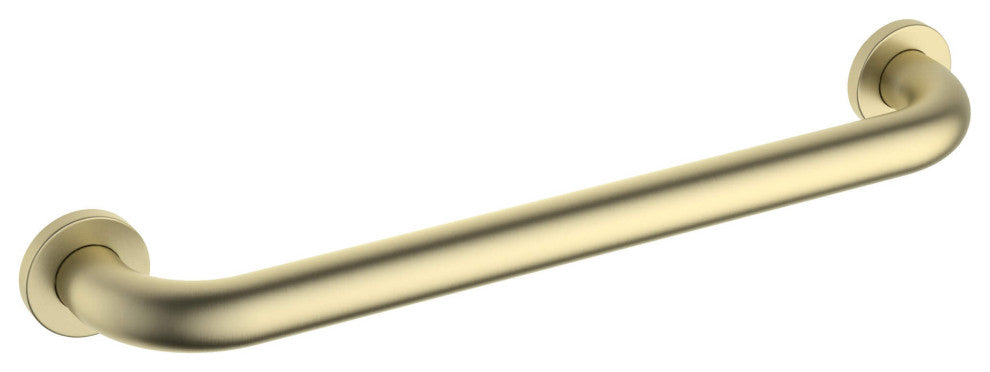 18" Stainless Steel Bathroom Safety Grab Bar, Brushed Gold