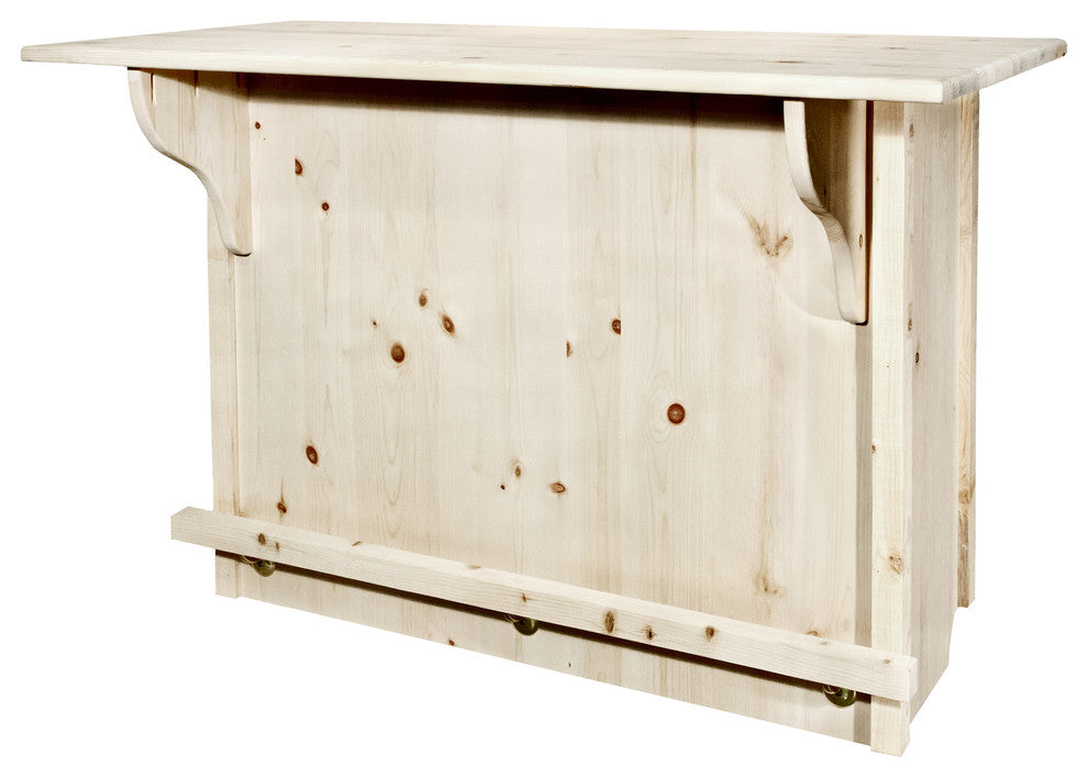 Homestead Collection Deluxe Bar With'' Rail, Ready to Finish