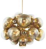 Corbett Lighting 427-54 Kyoto 25 Light 54"W Chandelier - Vintage Polished Brass