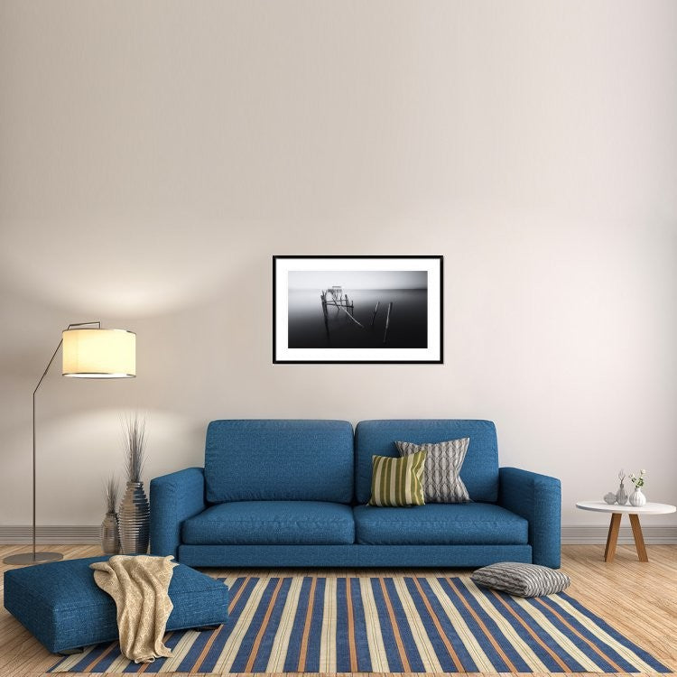 "Carrasqueira In Black And White" Framed Digital Print by Ivan Ferrero, 44x28"