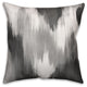 Abstract Gray Pattern 16x16 Spun Poly Pillow