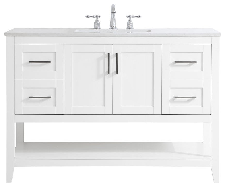 Elegant VF16048WH 48"Single Bathroom Vanity, White