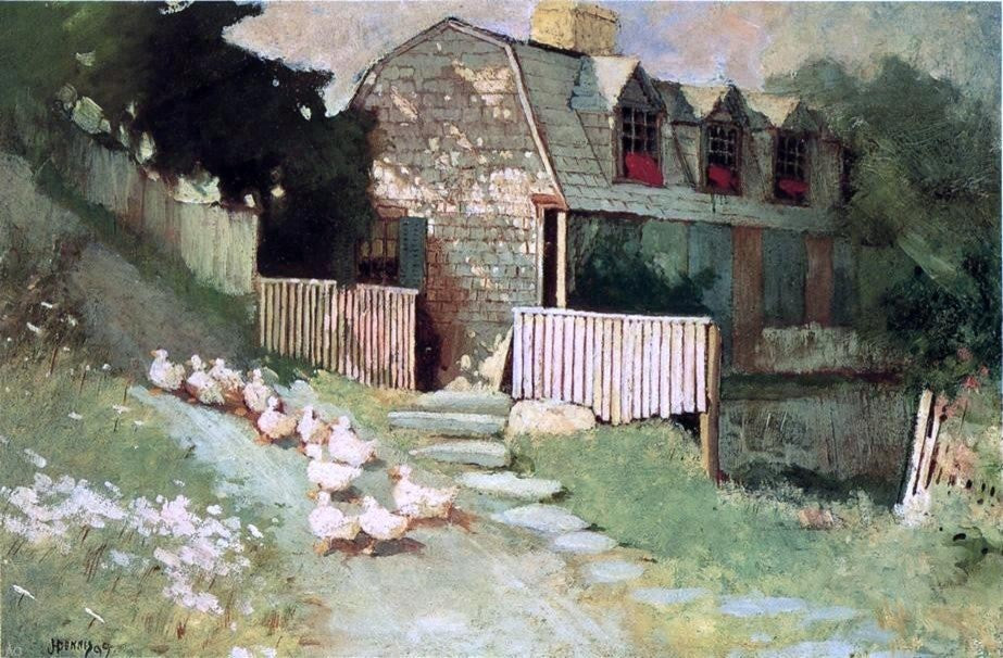 James Hogarth Dennis The Return of the Flock, 18"x27" Wall Decal