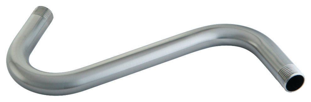 Showerscape 8" S-Shape Shower Arm, Brushed Nickel