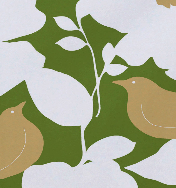 18"x14" Modfloral, Floral Print Placemat, Green, Set of 4