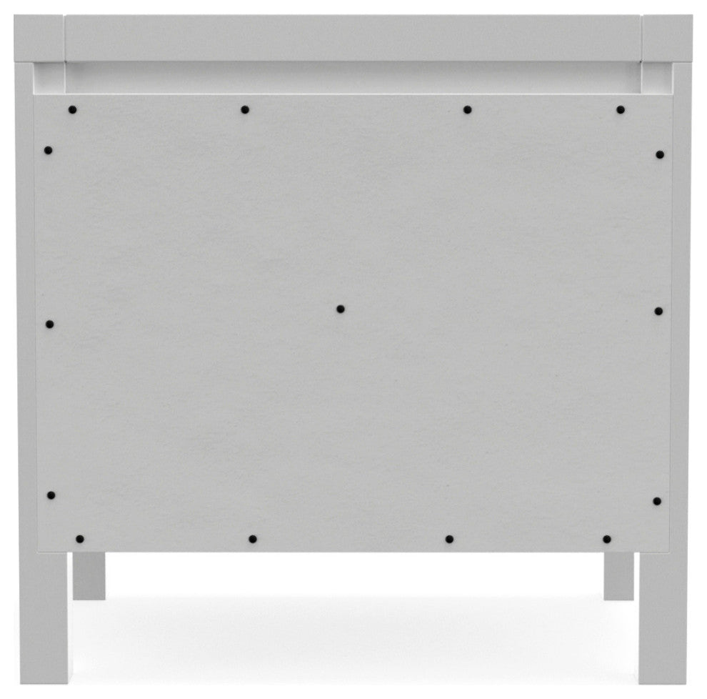 Carmel 2 Drawer Nightstand, White