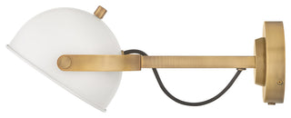 Hinkley Spence Medium Adjustable Single Light Sconce, Chalk White