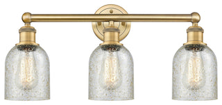 Caledonia 3-Light 23" Bath Vanity Light, Brushed Brass Finish, Mica Shade