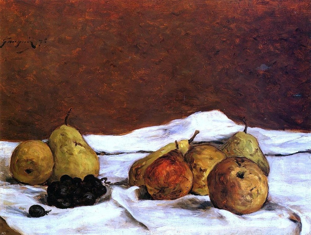 Paul Gauguin Pears and Grapes, 21"x28" Wall Decal