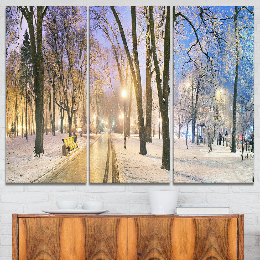 "Mariinsky Garden Long Shot" Photography Wall Art, 3 Panels, 36"x28"