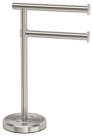 Latitude 2 2-Arm Towel Holder, Satin Nickel