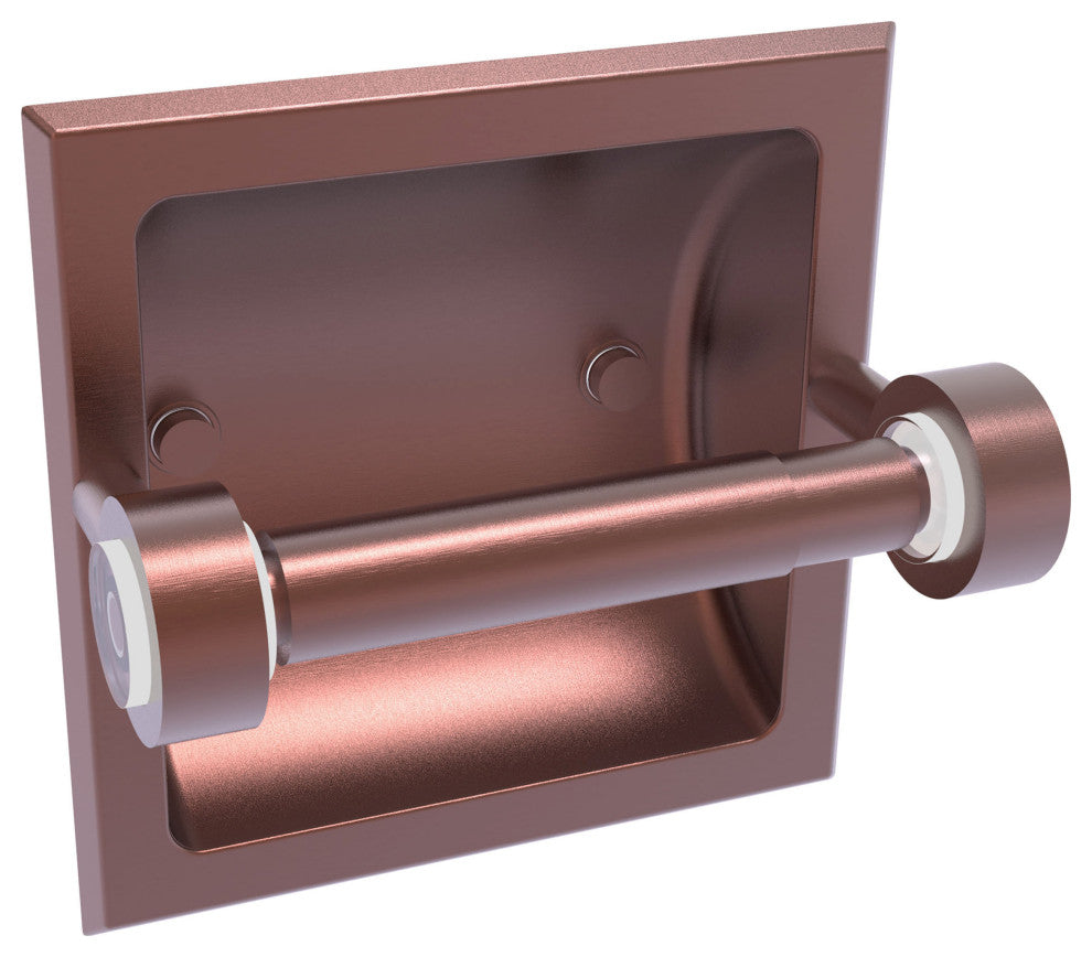 Clearview Recessed Toilet Paper Holder, Antique Copper