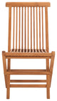 Safavieh Indoor-Outdoor Holly Solid Teak Folding Chair, Set of 2, Natural