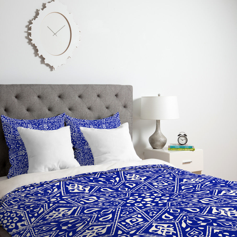 Deny Designs Aimee St Hill Amirah Blue Duvet Cover - Lightweight