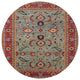 Ahgly Company Indoor Round Mid-Century Modern Area Rugs, 7' Round