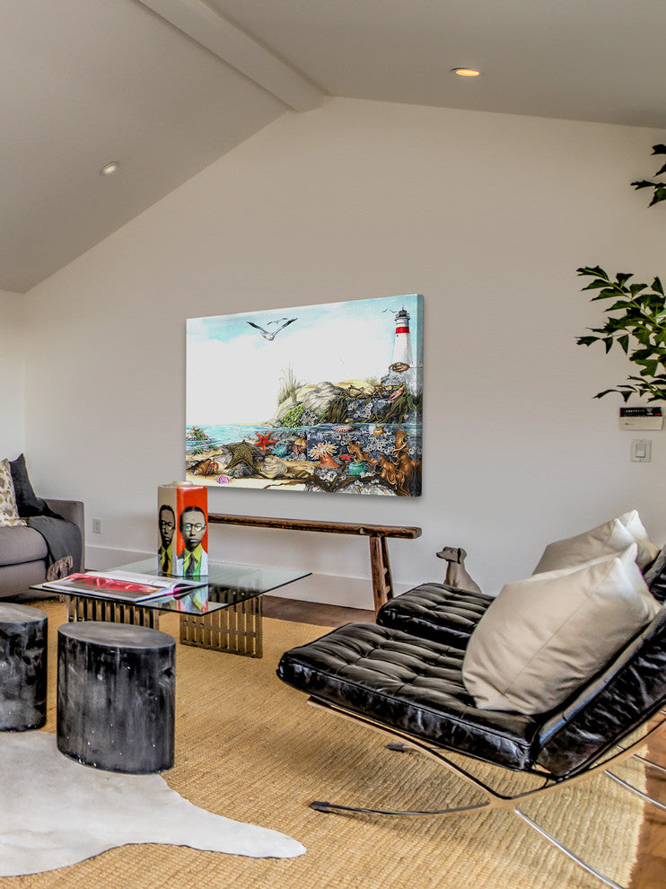 "Undersea Life" Painting Print on Wrapped Canvas