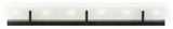 Syll 6-Light Wall / Bath, Midnight Black