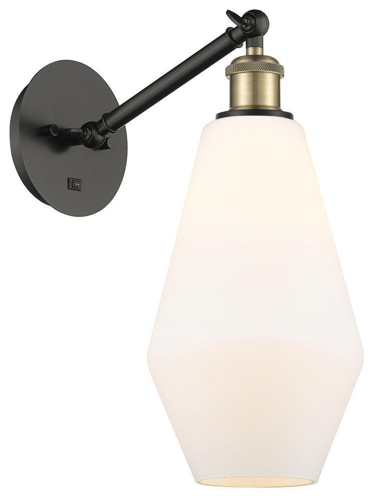 Innovations 317-1W-BAB-G651-7 1-Light Sconce, Black Antique Brass