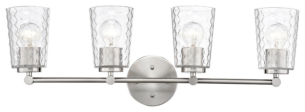 Ashli 4 Light 28" Brushed Nickel Vanity Light