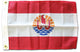 French Polynesia, 12"x18" Nylon Flag