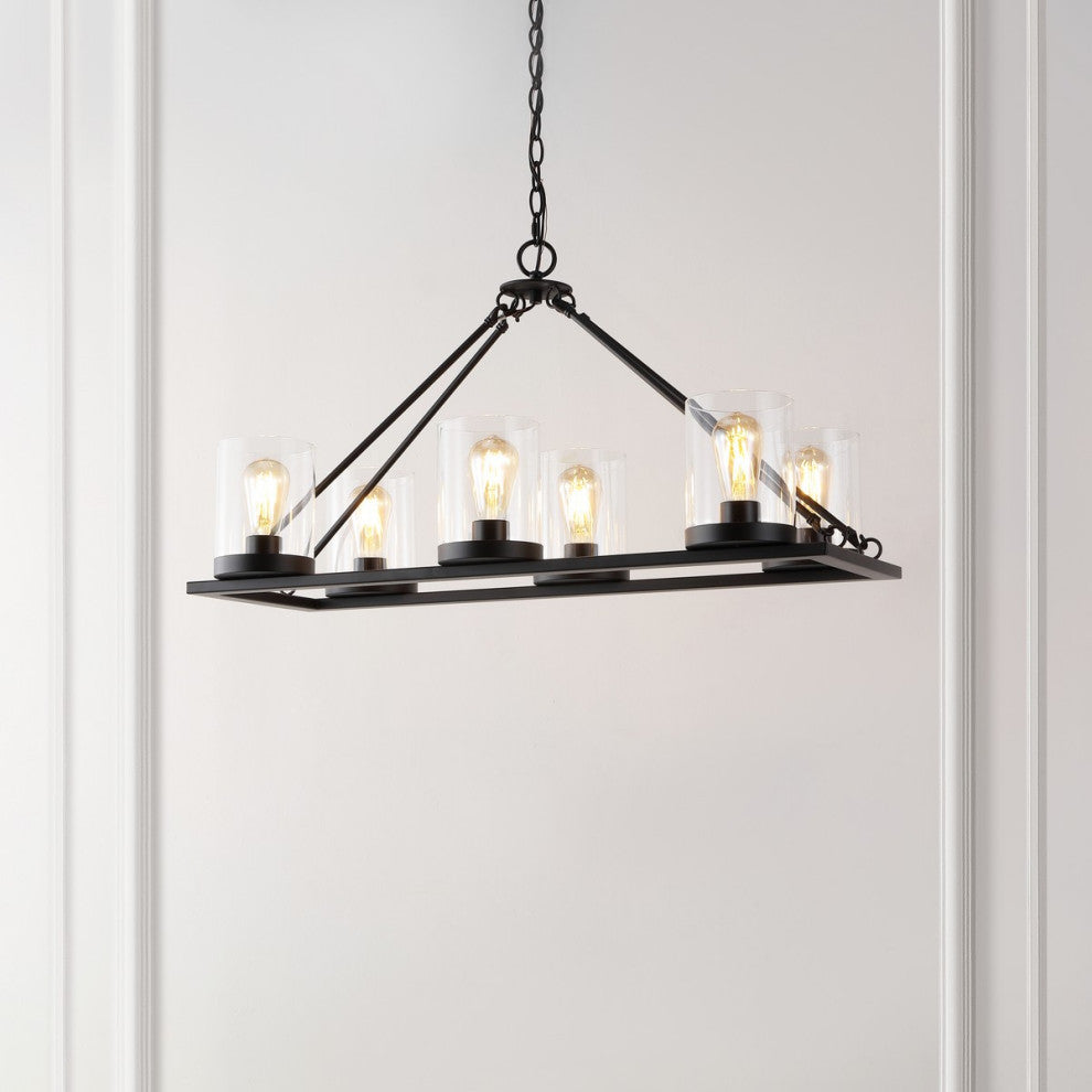 Safavieh Reagan 6Lt 32" Chandelier, Black
