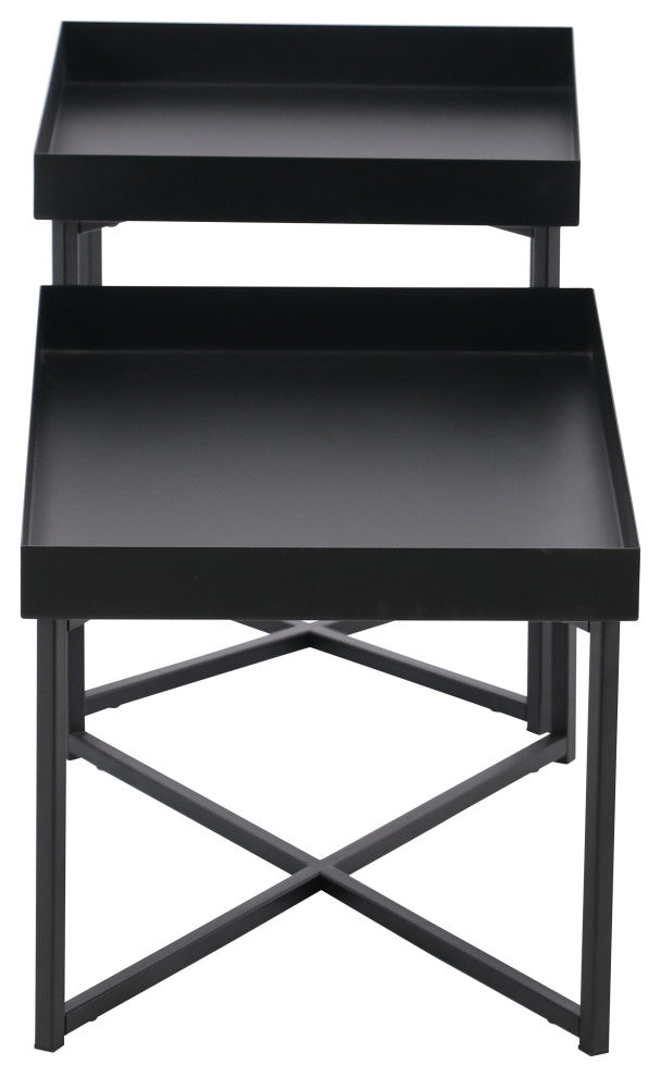 Metal Coffee Tables, 2-Piece Set