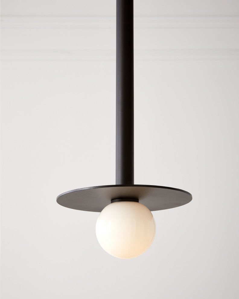 Nodes Tall Pendant, Midnight Black