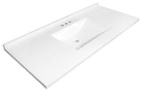 Design House 630244 Camilla 49" Cultured Marble Vanity Top - Solid White