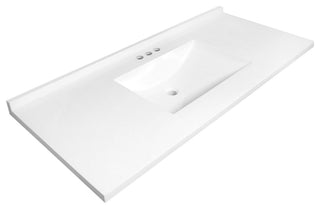 Design House 630244 Camilla 49" Cultured Marble Vanity Top - Solid White