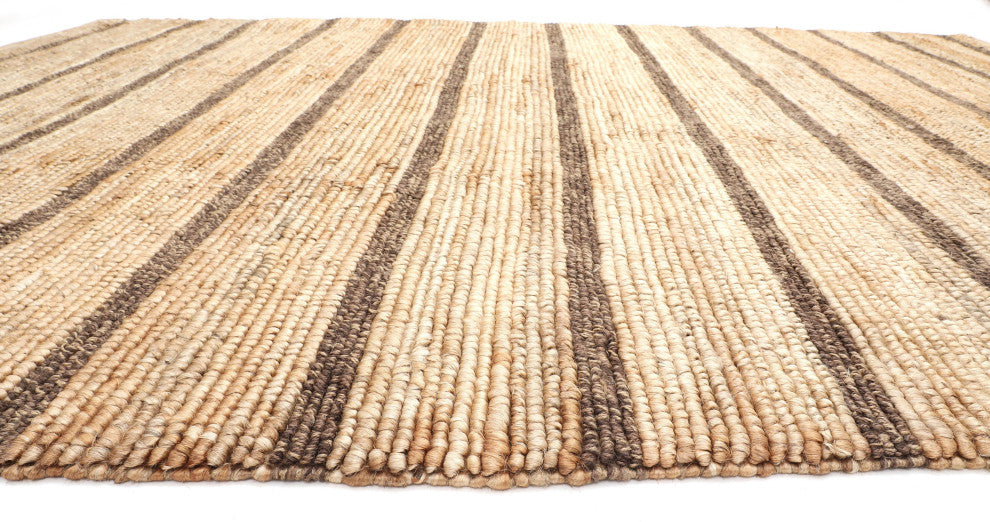 NuStory Summer Barn Boards Hand Woven Solid Color Area Rug in Natural, 5'x8'
