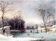 George Henry Durrie Winter in the Country Getting Ice Wall Decal
