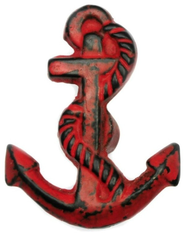 Set of 4 Cast Iron Anchor Cabinet Knobs