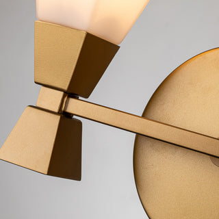 Marvel 2 Light Bath Light in Aged Brass