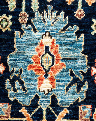 Serapi, One-of-a-Kind Hand-Knotted Runner Rug  - Blue, 6'5"x9'2"