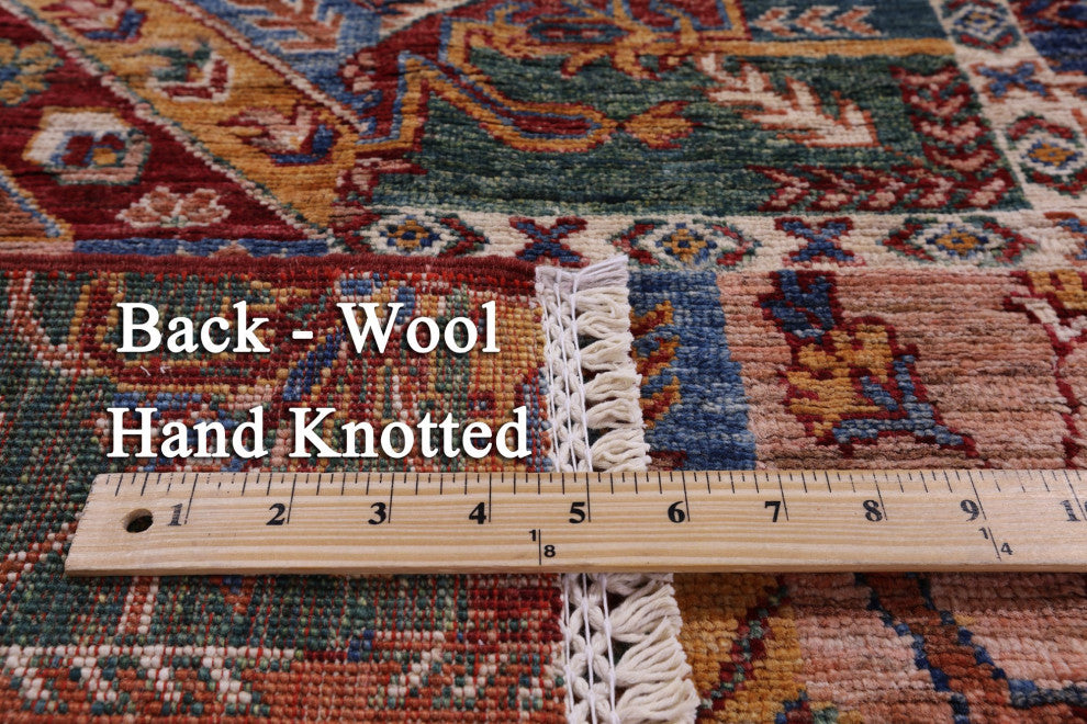 Super Kazak Handmade Wool Rug 2' 8" X 4' 2" Q11247