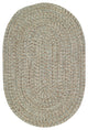 Sea Pottery Braided Oval Rug, Caribbean, 1''8"x2''6"