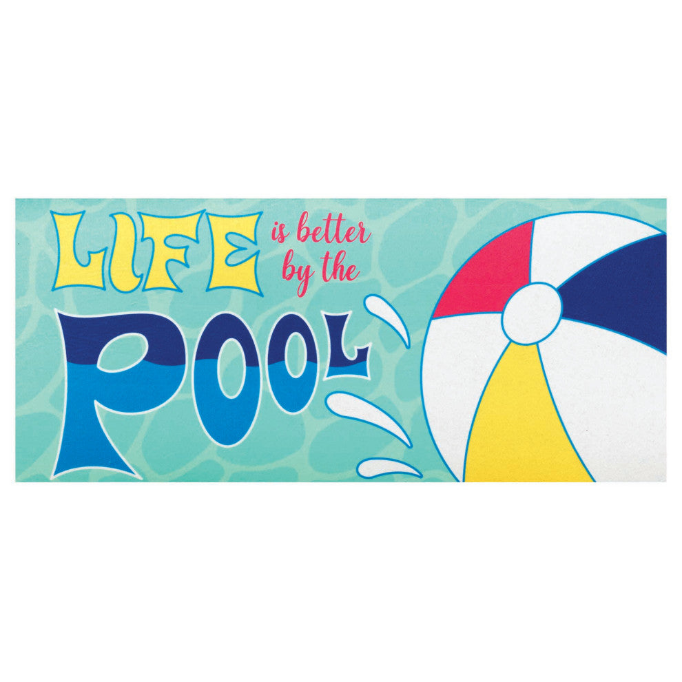 Doormat Insert, Life Better By The Pool