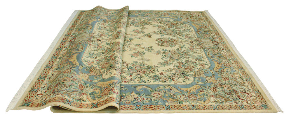 Pak-Persian Delmer Ivory/Gray Rug, 9'0x12'1