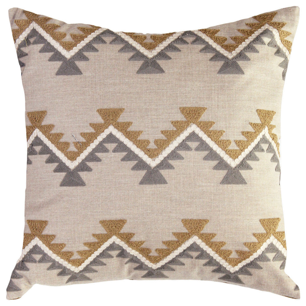 Pillow Decor, Tulum Ranch Embroidered Throw Pillow 20x20